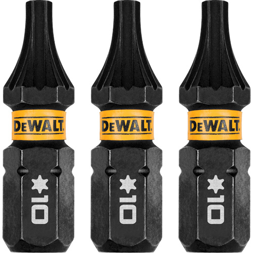 3-Piece FLEXTORQ&reg; Impact Screwdriving Bits, Torx, T-10, 1/4" Drive Duraquip Inc
