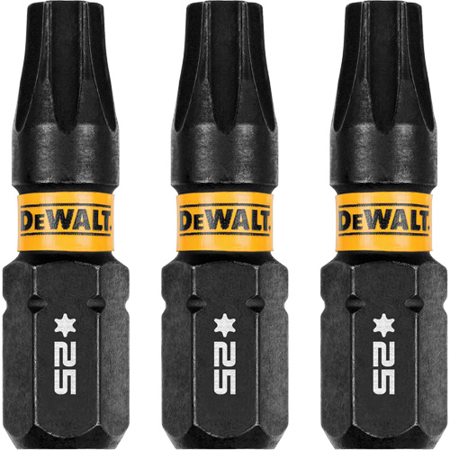 3-Piece FLEXTORQ&reg; Impact Screwdriving Bits, Torx, T-25, 1/4" Drive Duraquip Inc