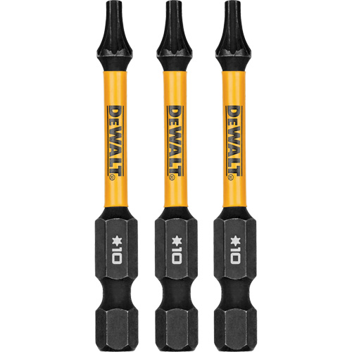 3-Piece FLEXTORQ&reg; Impact Screwdriving Bits, Torx, T-10, 1/4" Drive Duraquip Inc