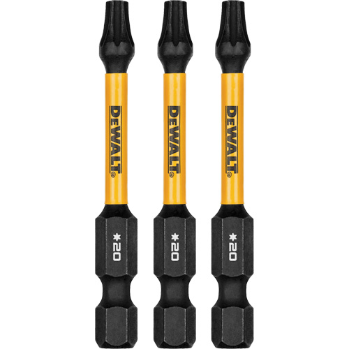 3-Piece FLEXTORQ&reg; Impact Screwdriving Bits, Torx, T-20, 1/4" Drive Duraquip Inc