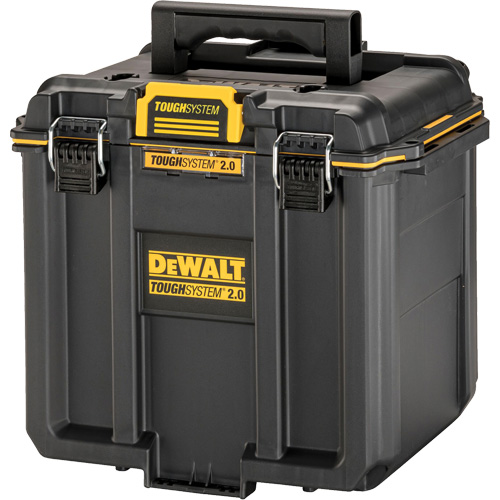 Boîte &agrave; outils compacte et profonde ToughSystem 2.0, 10" x 15-7/20" x 13-4/5", Noir/Jaune Duraquip Inc