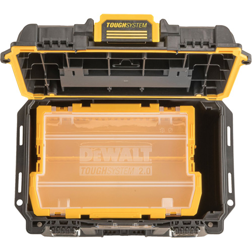 Boîte &agrave; outils compacte et profonde ToughSystem 2.0, 10" x 15-7/20" x 13-4/5", Noir/Jaune Duraquip Inc