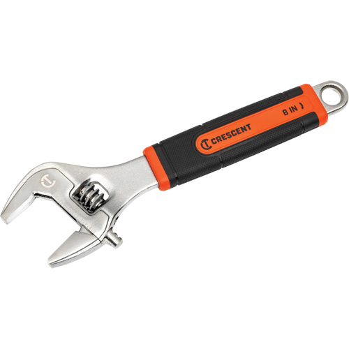 Adjustable Wrench, 8" L, 2-1/5"/31 mm Max Width, Chrome/Polished Duraquip Inc