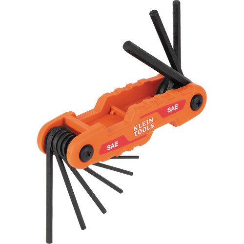 Compact Folding Hex Key Set, 9 Pcs., Imperial Duraquip Inc