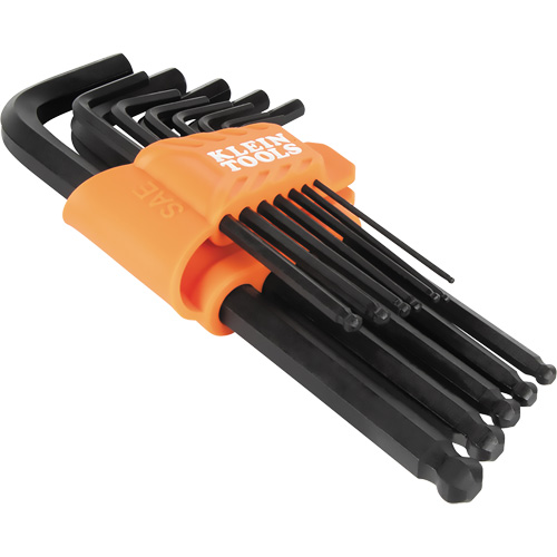 L-Style Ball-End Hex Key Wrench Set, 12 Pcs., Imperial Duraquip Inc