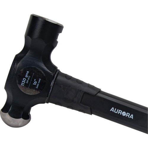 Ball Pein Hammer, 40 oz. Head Weight, Plain Face, Fibreglass Handle Duraquip Inc