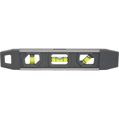 Torpedo Level, 9" L, Aluminum, 3 Vials, Magnetic Duraquip Inc