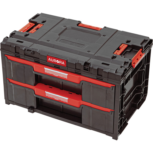 Arx&reg; 2-Drawer Toolbox, 23-1/10" x 15" x 13-2/5", Black Duraquip Inc