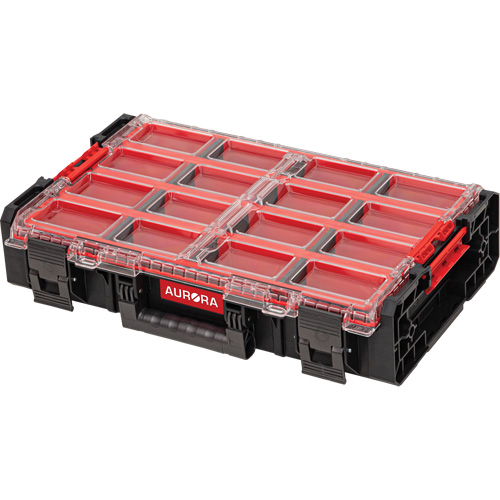 Organisateur tr&egrave;s grand avec bacs longs Arx, 23" x 15-1/5" x 5", Noir Duraquip Inc