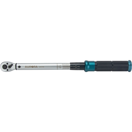 72-Tooth Torque Wrench, Click, 3/8" Square Drive, 10 - 100 ft-lbs. Duraquip Inc
