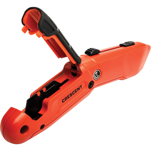 Couteau de s&eacute;curit&eacute; autor&eacute;tractable, 1", Acier, Prise en Aluminium Duraquip Inc