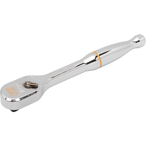 120XP Full Polish Chrome Teardrop Ratchet, 1/4" Drive, Ergonomic Handle Duraquip Inc