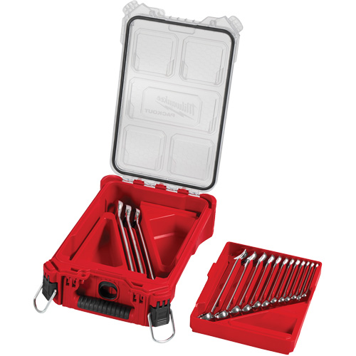 SAE Wrench Set with PackOut Compact Organizer, Combination, 15 Pieces, Imperial Duraquip Inc