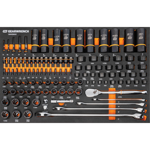 97-Piece Bolt Biter Mechanics Tool Set in Foam Storage Tray Duraquip Inc