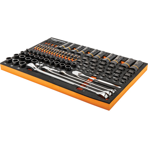 97-Piece Bolt Biter Mechanics Tool Set in Foam Storage Tray Duraquip Inc