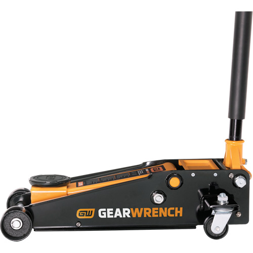 Heavy-Duty Floor Jack, 3 Ton(s) Capacity, 5-1/4" Lowered, 18-1/4" Raised, Manual Hydraulic Duraquip Inc