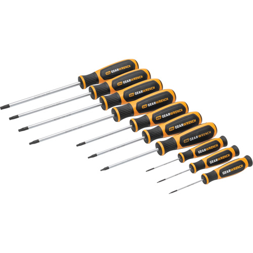 Jeu de tournevis bimat&eacute;riau Torx dans un plateau de rangement en mousse, 10 mcx Duraquip Inc