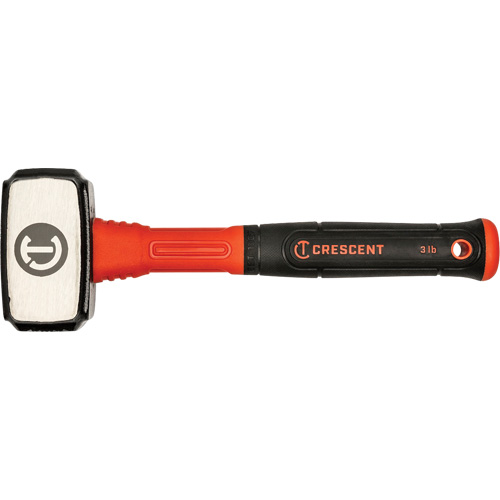 Drilling Hammer, 3 lbs., Fibreglass Handle, 4" L Duraquip Inc