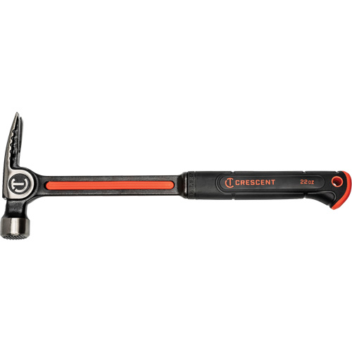 Marteau de charpente en acier avec face meul&eacute;e, 22 oz, Prise en Acier plein, 16" lo Duraquip Inc