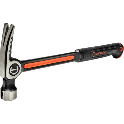 Marteau de charpente en acier avec face meul&eacute;e, 22 oz, Prise en Acier plein, 16" lo Duraquip Inc