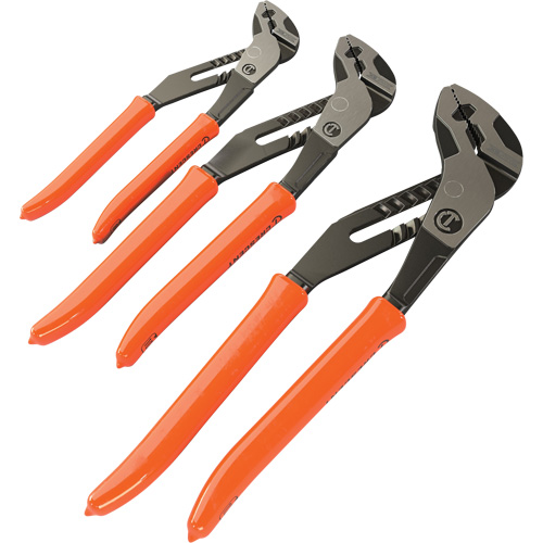 Jeu de pinces bouvet&eacute;es avec manche tremp&eacute; et m&acirc;choire droite Z2 K9, 3 Morceaux Duraquip Inc