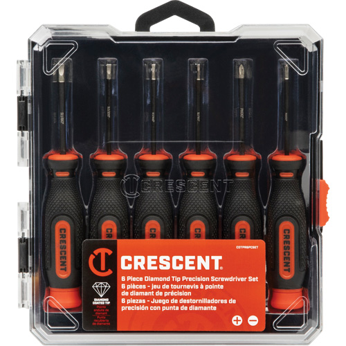 Diamond Tip Precision Screwdriver Set, 6 Duraquip Inc