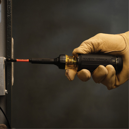 15-in-1 Ratcheting Impact-Rated Multi-Bit Torsion Zone Screwdriver, 9-1/2" L, Cushion Grip Handle Duraquip Inc
