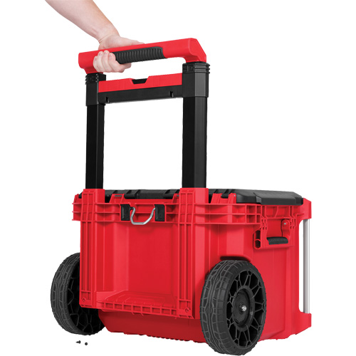 PACKOUT Rolling Tool Box, 18" x 22" x 19-1/2", Black/Red Duraquip Inc