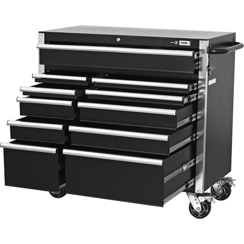 HDCC-4115 HD Series Toolbox Combo, 21-1/2" D x 44-1/5" W x 63-3/10" H, Black Duraquip Inc