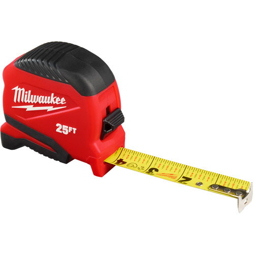 Compact Tape Measure, 1" x 25' Duraquip Inc