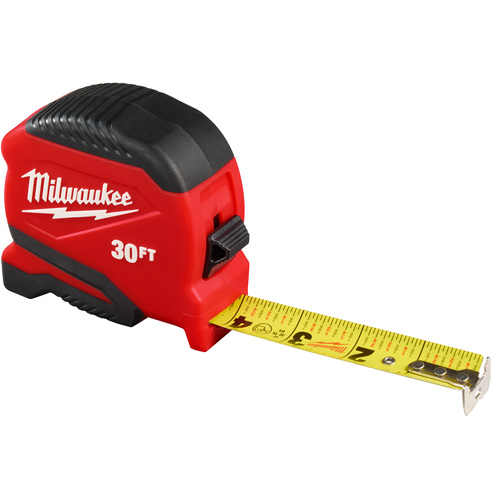 Compact Tape Measure, 1" x 30' Duraquip Inc