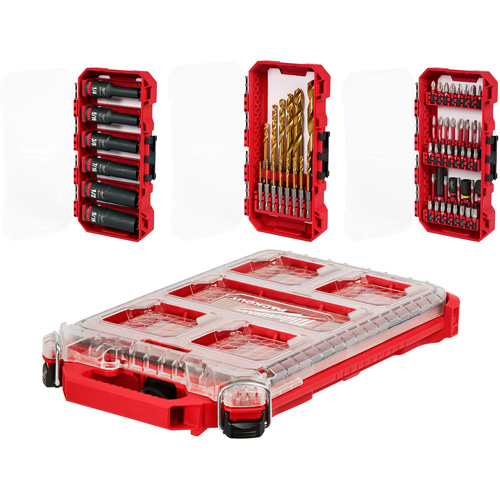 Ensemble de perceuse &agrave; chocs, tournevis Shockwave & attache Packout Duraquip Inc