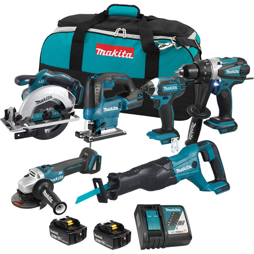 Ensemble 6 outils LXT, Lithium-ion, 18 V Duraquip Inc