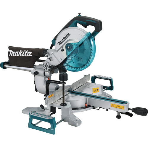 Scie &agrave; onglets combin&eacute;e &agrave; glissi&egrave;re avec ligne de coupe &agrave; DEL, 8-1/2", 10,5 A Duraquip Inc