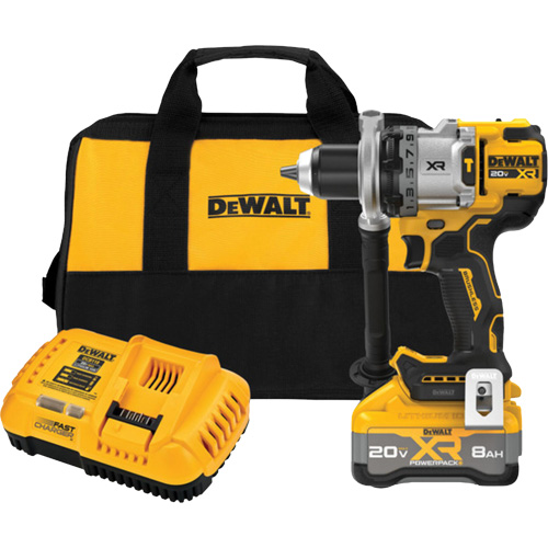 MAX* XR&reg; Brushless Cordless 3-Speed Hammer Drill Kit with XR POWERPACK Battery, 1/2" Chuck, 20 V Duraquip Inc