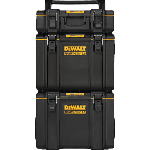 TOUGHSYSTEM&reg; 2.0 Rolling Tower, 24" x 20-2/5" x 34-1/2", Black/Yellow Duraquip Inc