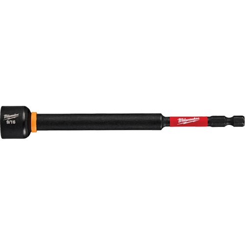 SHOCKWAVE Impact Duty Magnetic Nut Driver, 9/16" Drive, 6" L, Magnetic Duraquip Inc