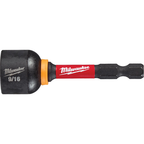 SHOCKWAVE Impact Duty Magnetic Nut Driver, 9/16" Drive, 2-9/16" L, Magnetic Duraquip Inc