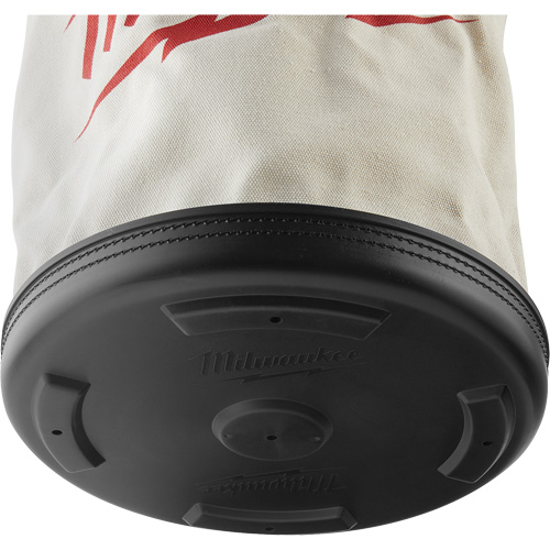 Utility Bucket Bag, 11-81/100" L x 11-81/100" W x 14-57/100" H, Polyester, White Duraquip Inc