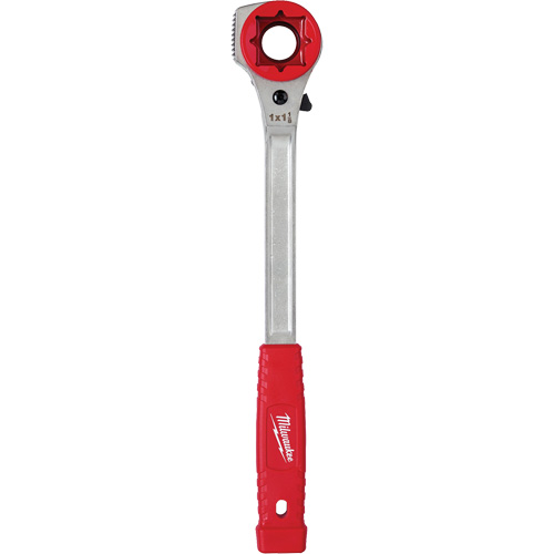 Lineman's High-Leverage Ratcheting Wrench with Milled Strike Face, 3/4"/1"/1-1/8" Drive, Ergonomic Handle Duraquip Inc
