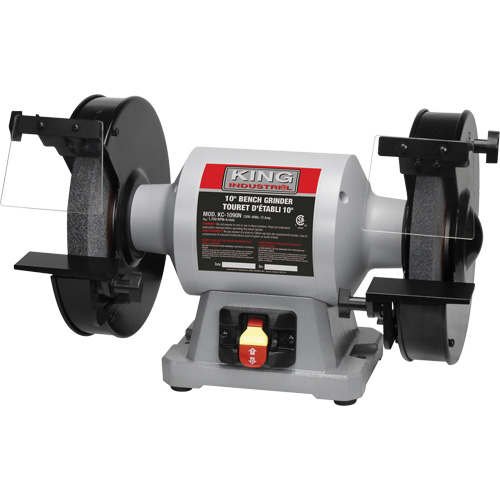 Bench Grinder, 10" Wheel Diameter, 1-1/2 HP, 1750 RPM Duraquip Inc