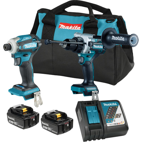 LXT Brushless 2 Tool Combo Kit, Lithium-Ion, 18 V Duraquip Inc