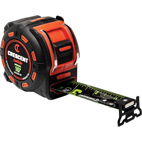 Ruban &agrave; mesurer magn&eacute;tique Shockforce NITE EYE, 1-1/4" x 16', Marques de goujon SAE Duraquip Inc