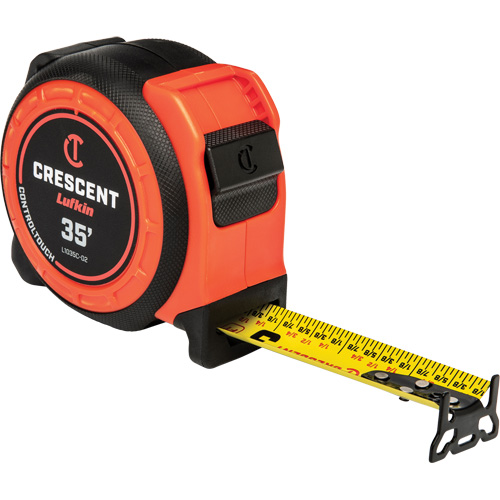 CONTROLTOUCH Tape Measure, 1-3/16" x 35', SAE Graduations Duraquip Inc
