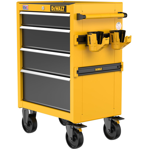 Heavy-Duty Rolling Tool Chest, 4 Drawers, 26" W x Yellow Duraquip Inc