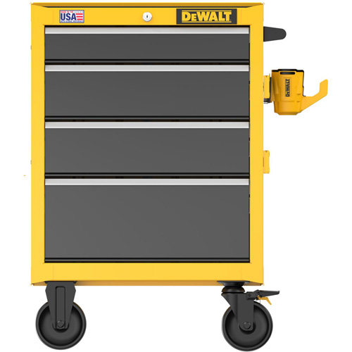 Heavy-Duty Rolling Tool Chest, 4 Drawers, 26" W x Yellow Duraquip Inc