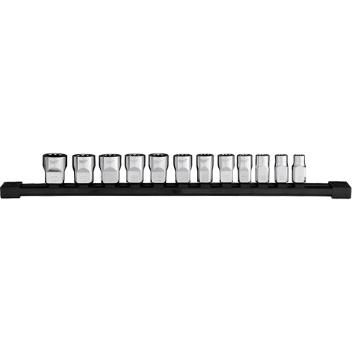 Jeu de douilles m&eacute;triques &agrave; 12 pans, 12 Mcx, Prise de 3/8" Duraquip Inc