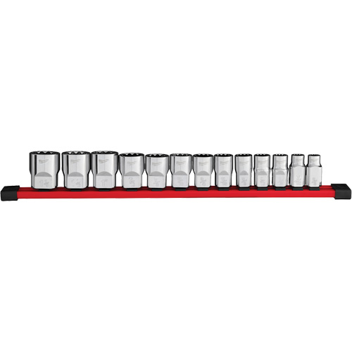 Jeu de douilles SAE &agrave; 12 pans, 13 Mcx, Prise de 1/2" Duraquip Inc