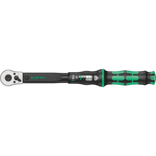 Click-Torque B2 Torque Wrench with Reversible Ratchet, Click, 3/8" Square Drive, 20 - 100 Nm Duraquip Inc