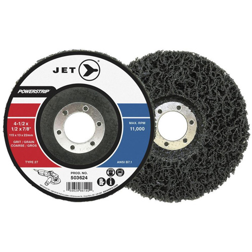 POWERSTRIP XCL Surface Preparation Depressed Centre Wheel, 4-1/2" Dia. Duraquip Inc